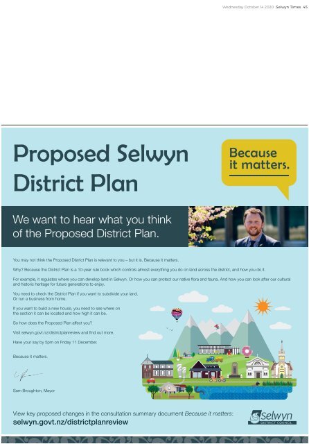 Selwyn Times: October 14, 2020