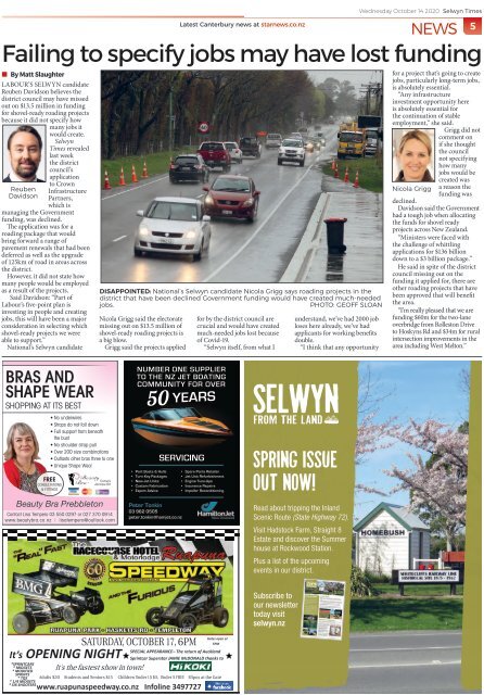 Selwyn Times: October 14, 2020