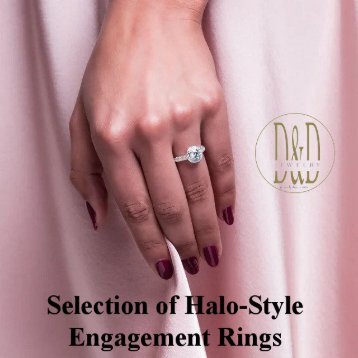 Selection of Halo-Style Engagement Rings