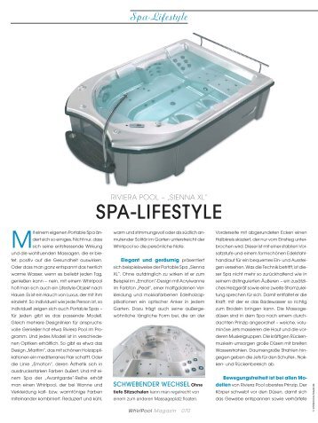 Whirlpool Magazin 02/2007 - Riviera Pool - Whirlpool-zu-Hause.de