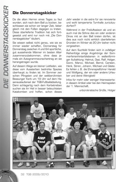 Bessunger Handballer Saison 2009/2010 - TGB 1865 Darmstadt