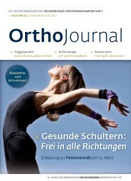 Gesunde Schultern - Regensburger OrthopädenGemeinschaft