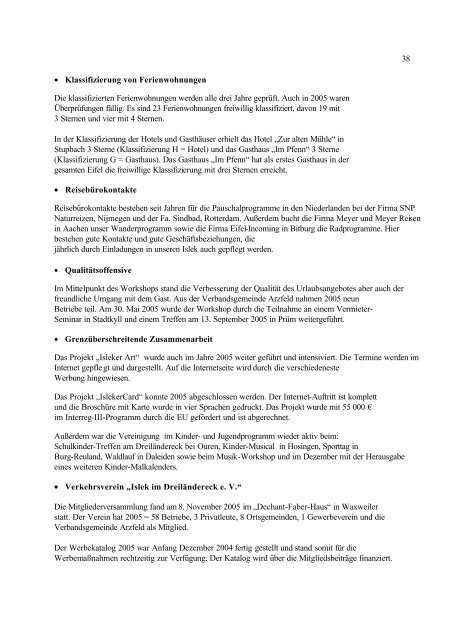 Verwaltungsbericht 2005 ( 1,41 MB ) - Verbandsgemeinde Arzfeld