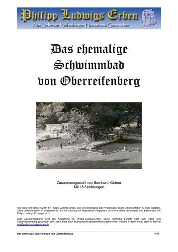 Das ehemalige Schwimmbad von Oberreifenberg - bei Philipp ...