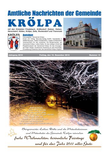 Dezember 2010 - Gemeinde Krölpa