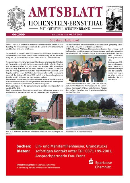 30 Jahre Hallenbad - Stadt Hohenstein-Ernstthal