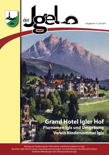 Grand Hotel Igler Hof - Heumandl Verlag