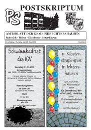 POSTSKRIPTUM Schwimmbadfest des ICV - Gemeinde Ichtershausen