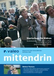 Valeo mittendrin Dezember 2006