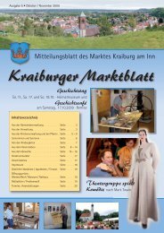 Ausgabe 5 - Oktober / November - Markt Kraiburg am Inn