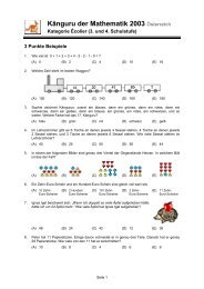 KÃ¤nguru der Mathematik 2003 Ã–sterreich - Austromath