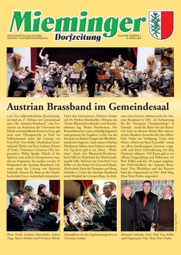Dorfzeitung März 2009 - Gemeinde Mieming - Land Tirol