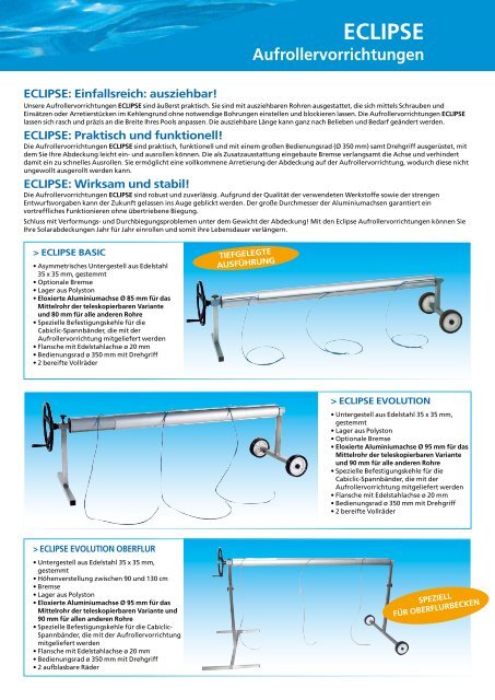eClIPSe aufrollervorrichtungen - owm.ch