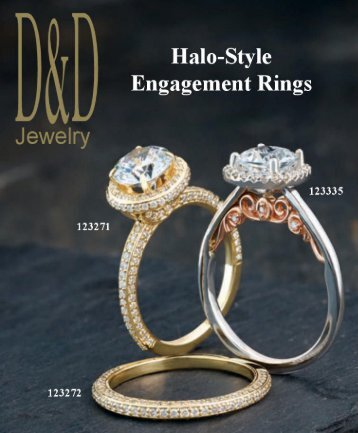 Customizable Halo-Style Engagement Rings