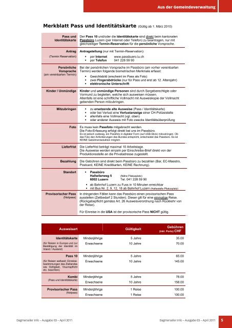 DaGmErsEllEr - Gemeinde Dagmersellen