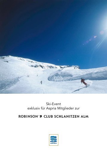 Ski-Event exklusiv für Aspria Mitglieder zur - Aspria Berlin
