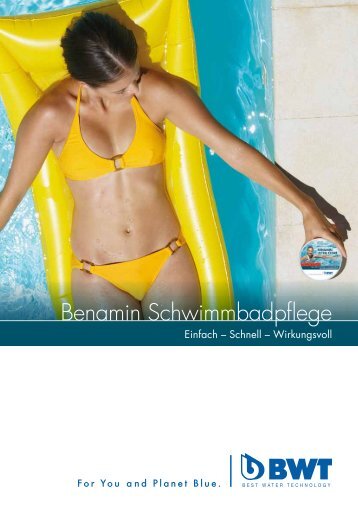 Prospekt - Benamin Schwimmbadpflege - Bwt