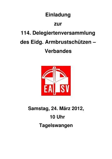Anträge der RPK zur Jahresrechnung 2011 - EASV