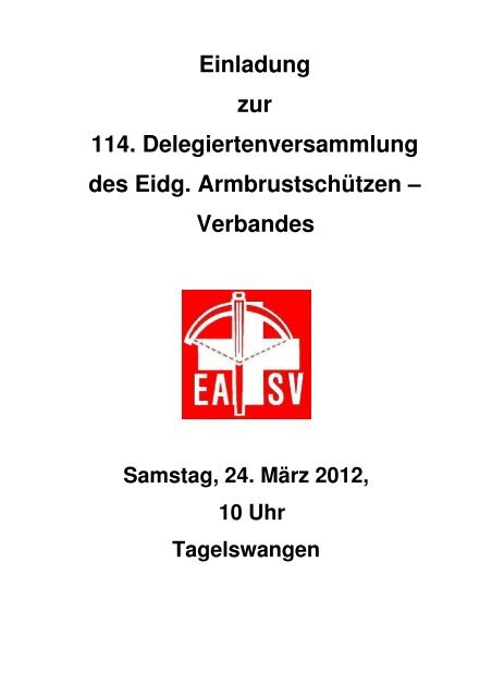 Anträge der RPK zur Jahresrechnung 2011 - EASV