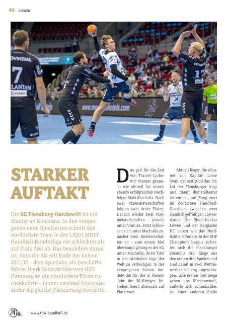 ZEBRA Hallenheft THW Kiel vs. SG Flensburg-Handewitt 18.10.2020 