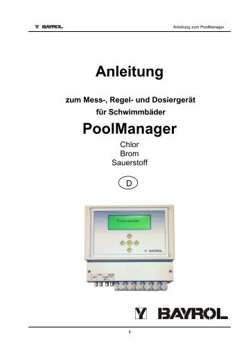 Anleitung PoolManager