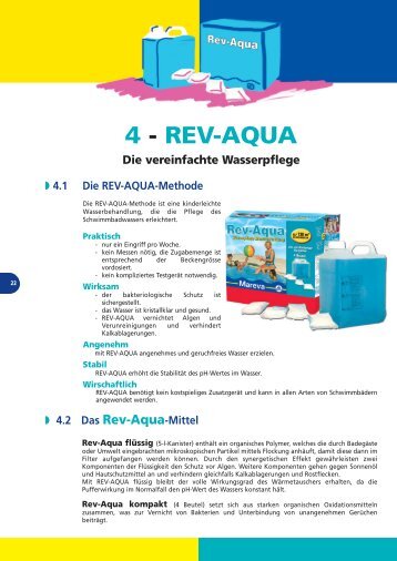 REV-AQUA Die vereinfachte Wasserpflege - Mareva