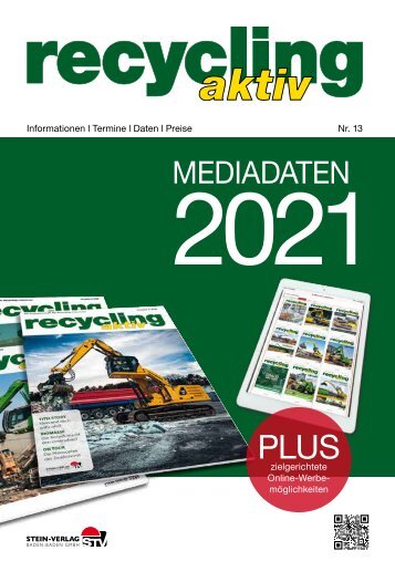 Mediadaten recycling aktiv 2021
