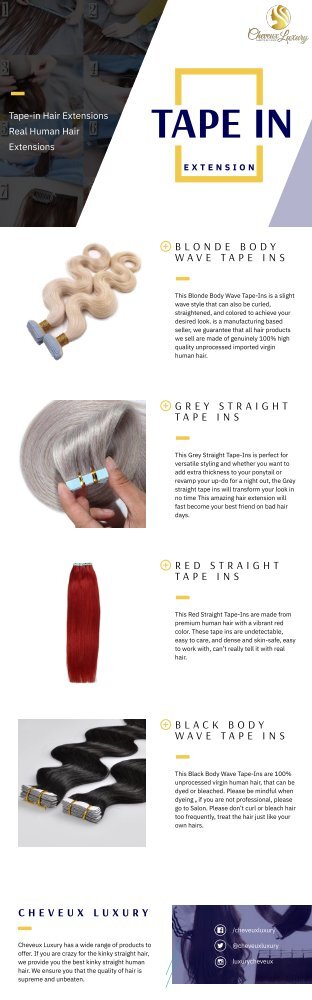 High-Quality Tape In Extensions Near Me | Cheveux Luxury 