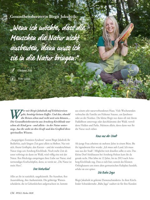 WOLL Magazin Arnsberg, Sundern, Ense // Herbst 2020