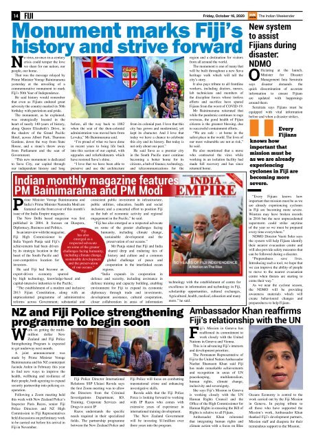 The Indian Weekender, 16 October 2020