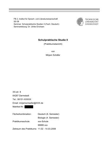 Schulpraktische Studie II