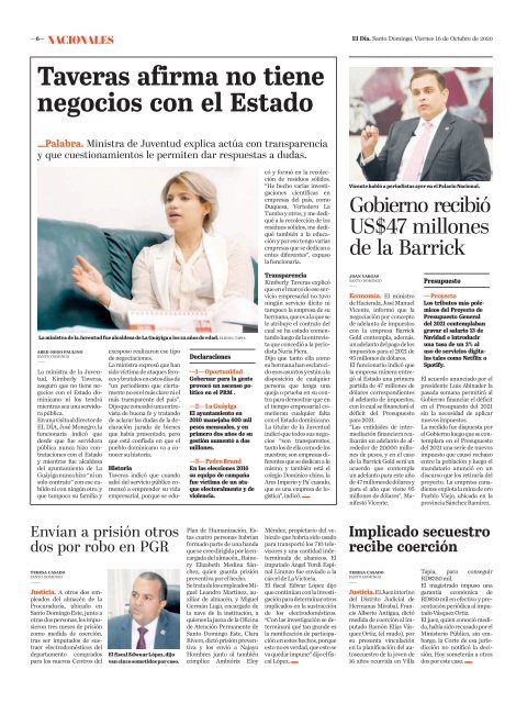 Edición impresa 16-10-2020