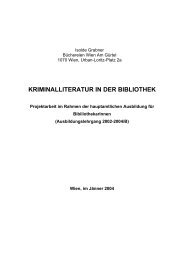 KRIMINALLITERATUR IN DER BIBLIOTHEK