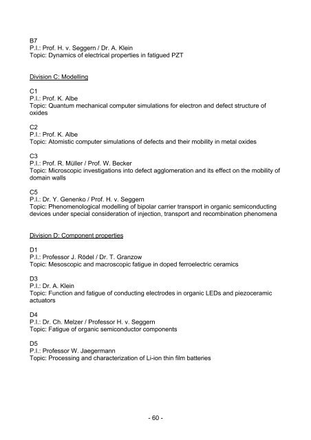 Electronic Material Properties - und Geowissenschaften ...