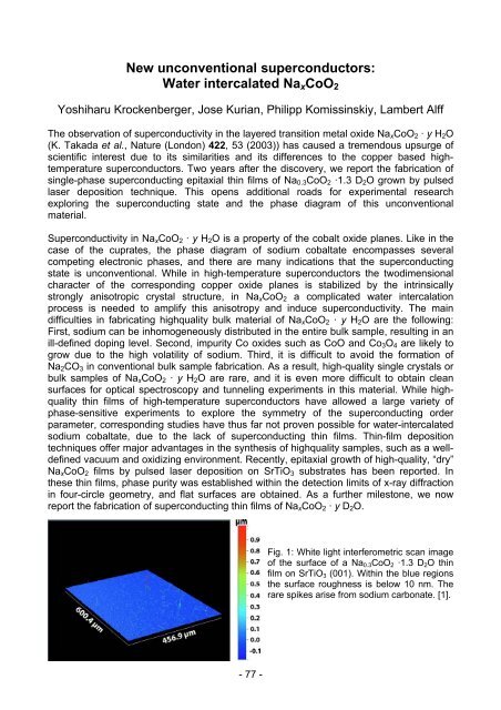 Electronic Material Properties - und Geowissenschaften ...