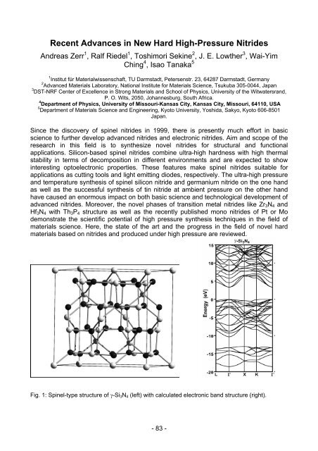 Electronic Material Properties - und Geowissenschaften ...