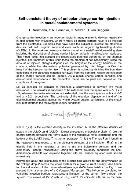 Electronic Material Properties - und Geowissenschaften ...