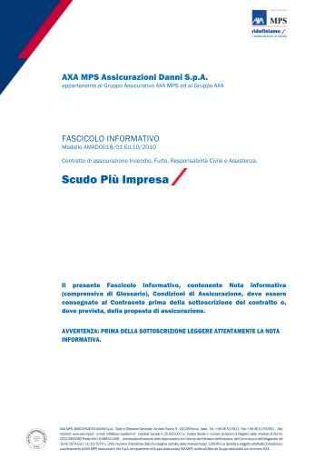 Scudo Più Impresa - AXA MPS