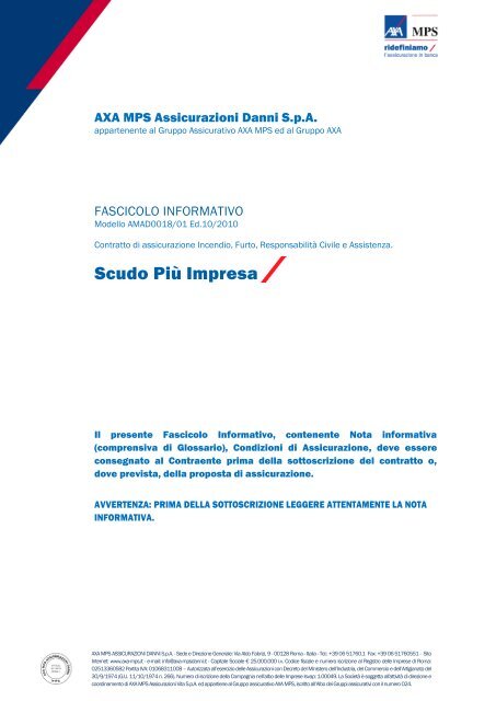 Scudo Più Impresa Axa Mps