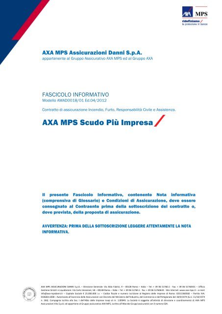 AXA MPS Scudo Più Impresa