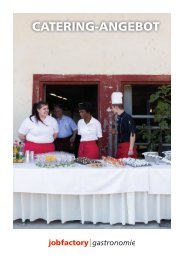 Catering Angebot | Jobfactory Gastronomie