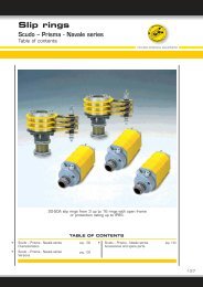 Slip rings Scudo – Prisma - Navale series - Transmo-EEP