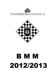 BMM-Saisonheft - Schachbezirk Hannover