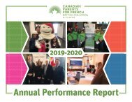 CPF BC & Yukon Annual Performance Report 2019-2020