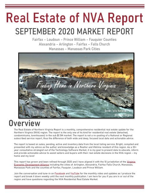 2020-09 -- Real Estate of Northern Virginia Market Report - September 2020 Market Trends - Michele Hudnall