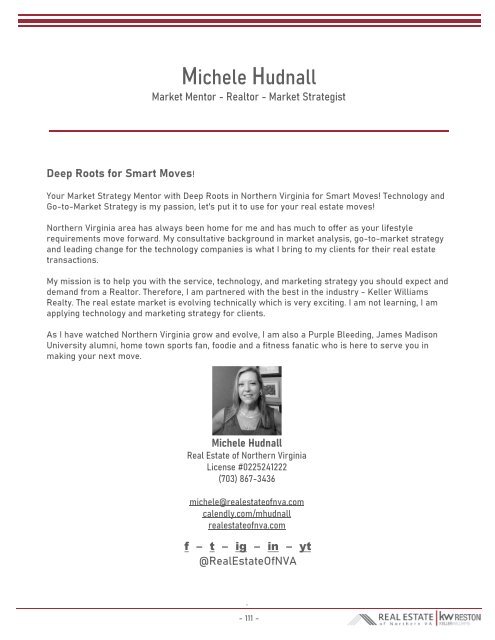 2020-09 -- Real Estate of Northern Virginia Market Report - September 2020 Market Trends - Michele Hudnall