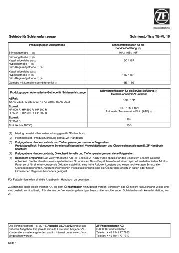 TE-ML 16_de1433.pdf - ZF-ServiceLine - ZF Friedrichshafen AG