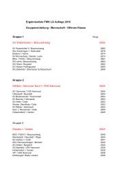 Ergebnissliste FWK LG Auflage 2010 Gruppeneinteilung ... - NSSV
