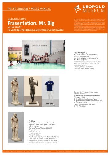 Präsentation: Mr. Big - Leopold Museum