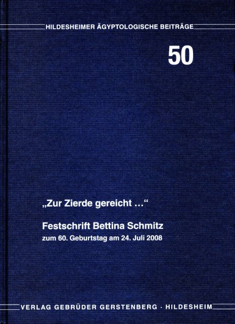 hildesheimer ägyptologische beiträge 50 - Giza Archives Project